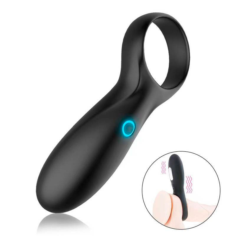 Anel Peniano Recarregável em Silicone Aveludado com 10 Modos de Vibrações - Pleasure Dreams | 10,5 x 4 cm - 2