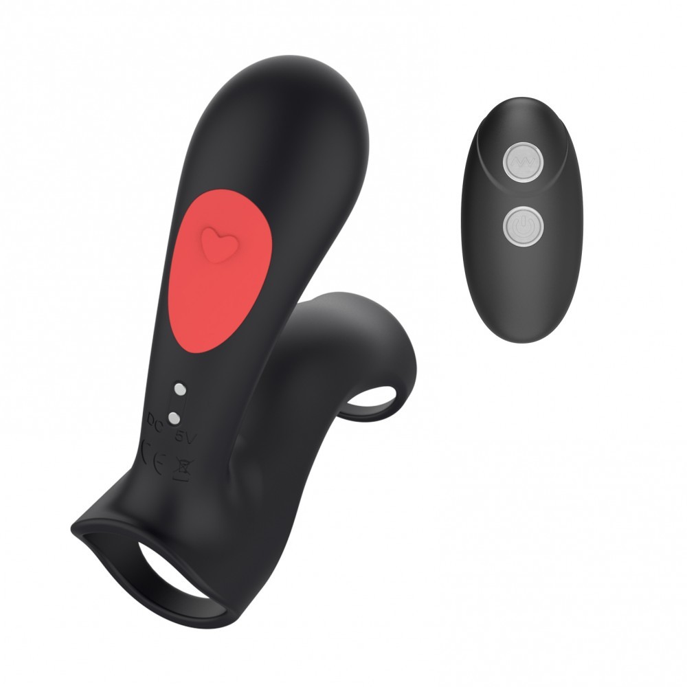 Anel Peniano Recarregável em Silicone com Estimulador Clitoriano de Controle Remoto - Stamen | 8,2 x 3 cm - 3