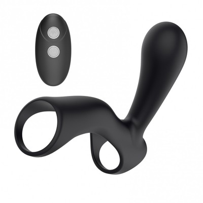 Foto 4 do produto Anel Peniano Recarregável em Silicone com Estimulador Clitoriano de Controle Remoto - Stamen | 8,2 x 3 cm