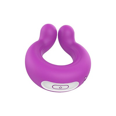 Foto 2 do produto Anel Peniano Recarregável em Silicone com Texturas Massageadoras, 9 Modos de Vibração e Controle Remoto - S-Hande London Eye-RCT | 7,5 x  2,5 cm