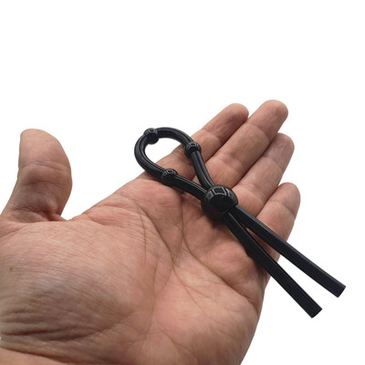 Foto 4 do produto Anel Peniano Regulável em Silicone com Esferas Estimuladoras - Zero Tolerance Ultimate Silicone Lasso | 12,3 x 0,5 cm