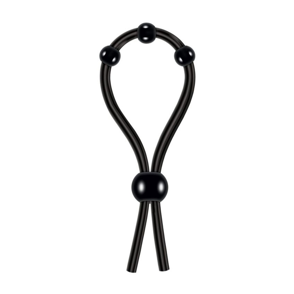 Anel Peniano Regulável em Silicone com Esferas Estimuladoras - Zero Tolerance Ultimate Silicone Lasso | 12,3 x 0,5 cm - 3
