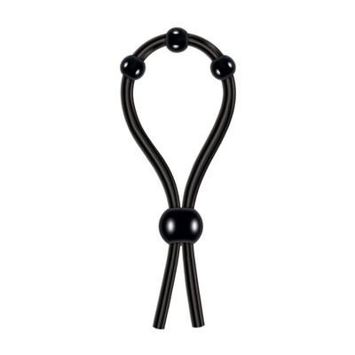 Foto 3 do produto Anel Peniano Regulável em Silicone com Esferas Estimuladoras - Zero Tolerance Ultimate Silicone Lasso | 12,3 x 0,5 cm