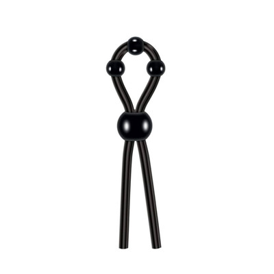 Foto 2 do produto Anel Peniano Regulável em Silicone com Esferas Estimuladoras - Zero Tolerance Ultimate Silicone Lasso | 12,3 x 0,5 cm
