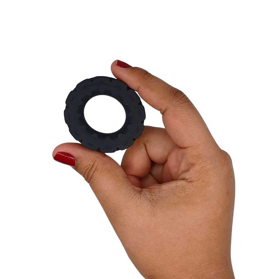 Anel Peniano Retardador em Silicone com Formato de Engrenagem - Dom A9 - 3