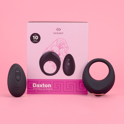 Anel Peniano em Silicone com 10 Vibrações Poderosas, Recarregável e Controle Remoto sem Fio - Exclusiva Daxton
