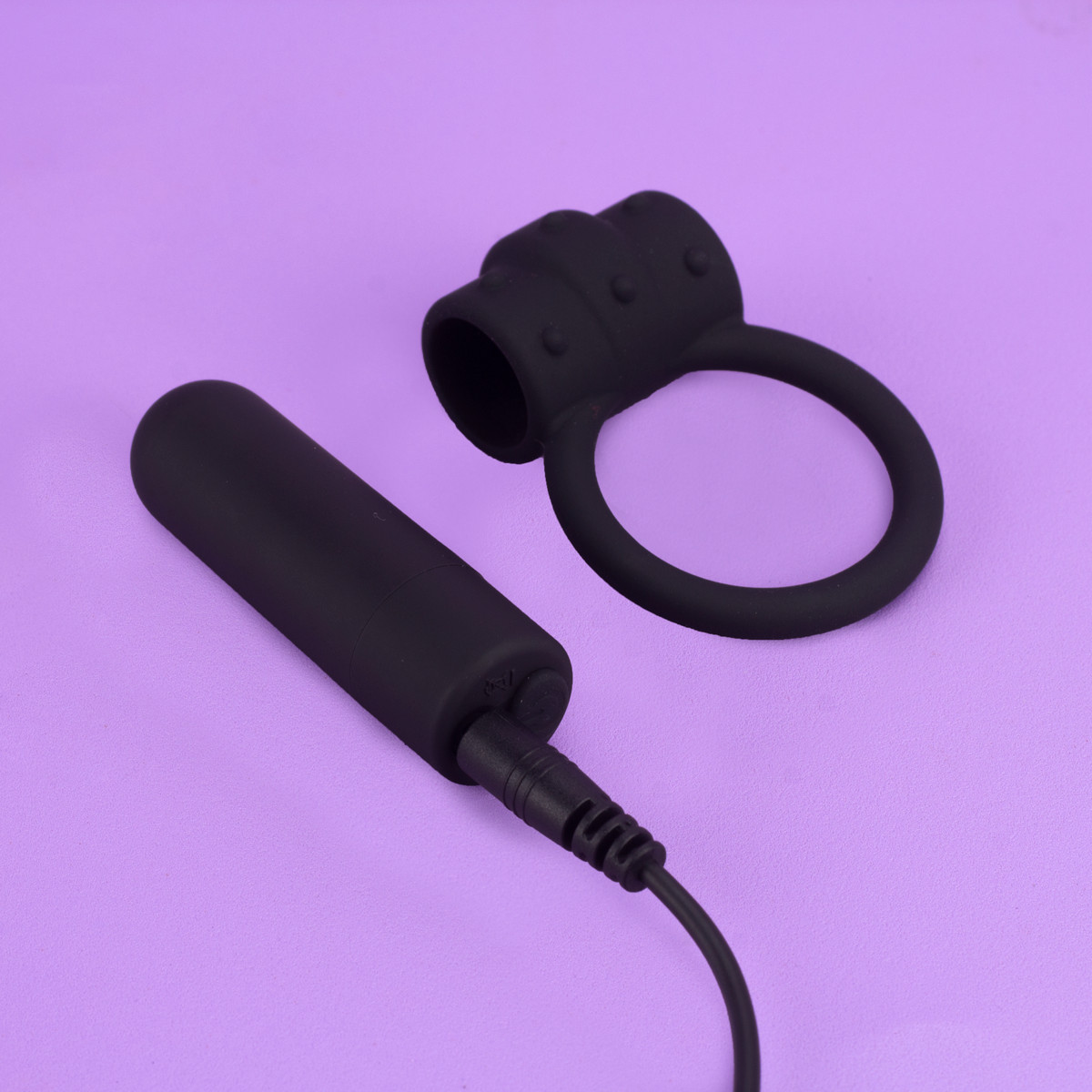 Anel Peniano em Silicone Com Textura e Cápsula Vibratória com 10 Modos de Vibração - Exclusiva Axel - 4