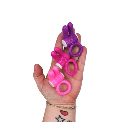 Anel Peniano em Silicone no Formato de Coelho com Mini Cerdas e Vibração Única - You Vibe Vibrating Ring | Disponível em 3 Cores