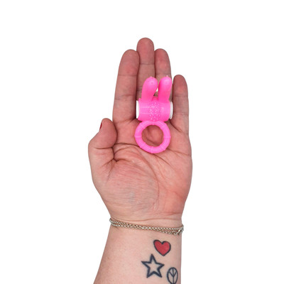 Foto 5 do produto Anel Peniano em Silicone no Formato de Coelho com Mini Cerdas e Vibração Única - You Vibe Vibrating Ring | Disponível em 3 Cores