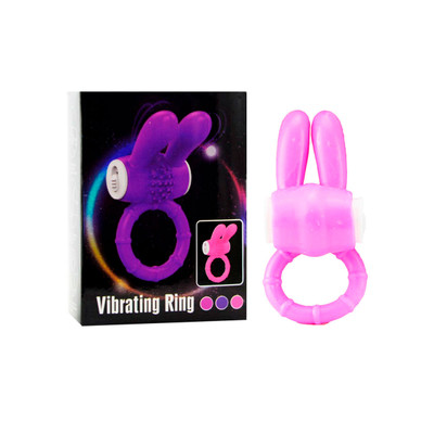 Foto 2 do produto Anel Peniano em Silicone no Formato de Coelho com Mini Cerdas e Vibração Única - You Vibe Vibrating Ring | Disponível em 3 Cores