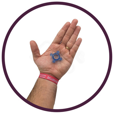 Foto 2 do produto Anel Peniano em Silicone com Formatos Sortidos - Mega Stretch Diversão ao Cubo | 1,2 cm | Disponível em 6 Cores