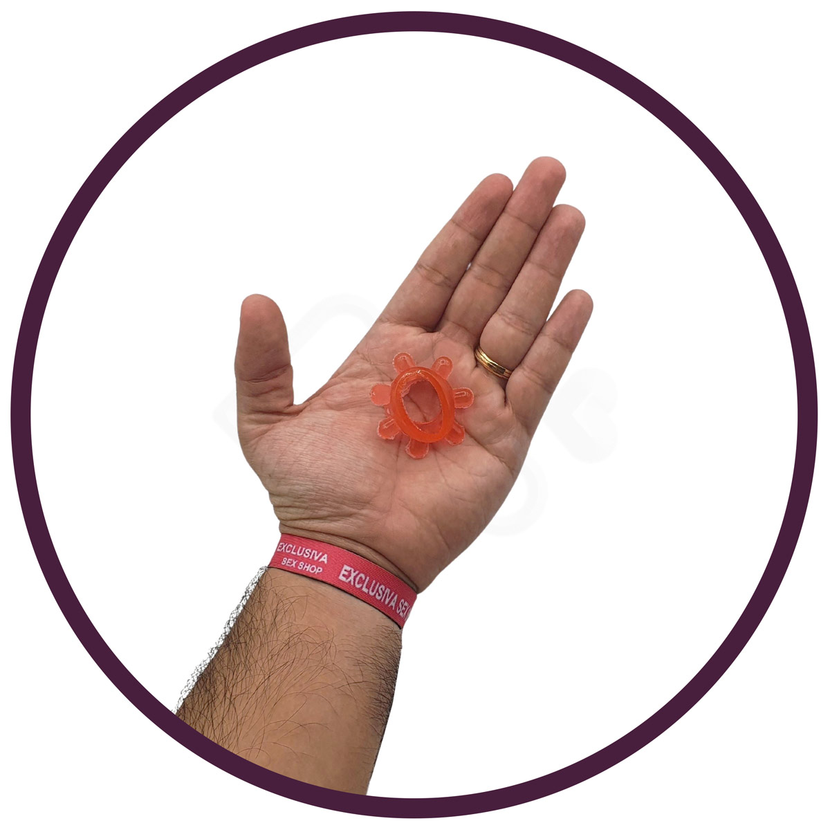 Anel Peniano em Silicone com Formatos Sortidos - Mega Stretch Diversão ao Cubo | 1,2 cm | Disponível em 6 Cores - 10