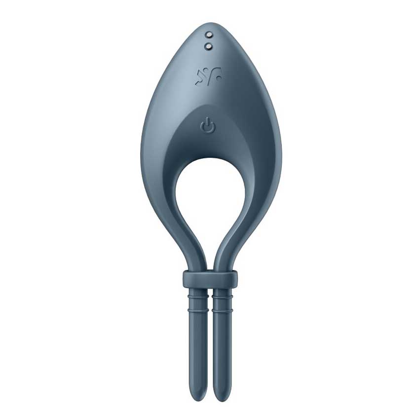 Anel Peniano em Silicone Macio com 12 Modos de Vibrações Potentes , App Control e Á Prova D'água - Satisfyer Bullseye - 7