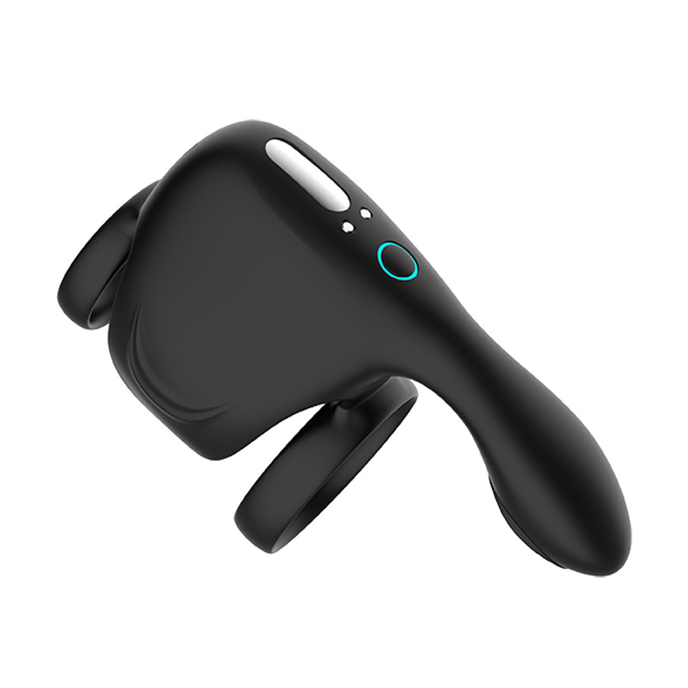 Anel Peniano em Silicone com Massageador de Períneo, 10 Modos de Vibração e Carregamento Via Cabo USB - Funejoy | 12,5 x 3,8 cm - 4