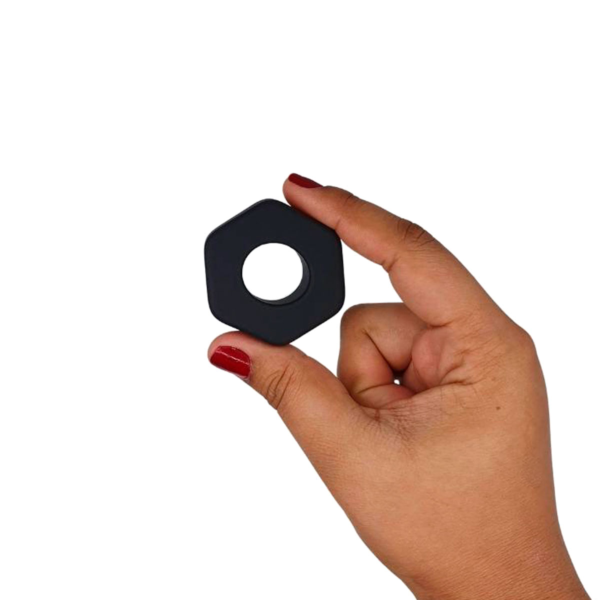 Anel Peniano em Silicone Preto - Dom A8 |2,1 x 4,8 cm - 2