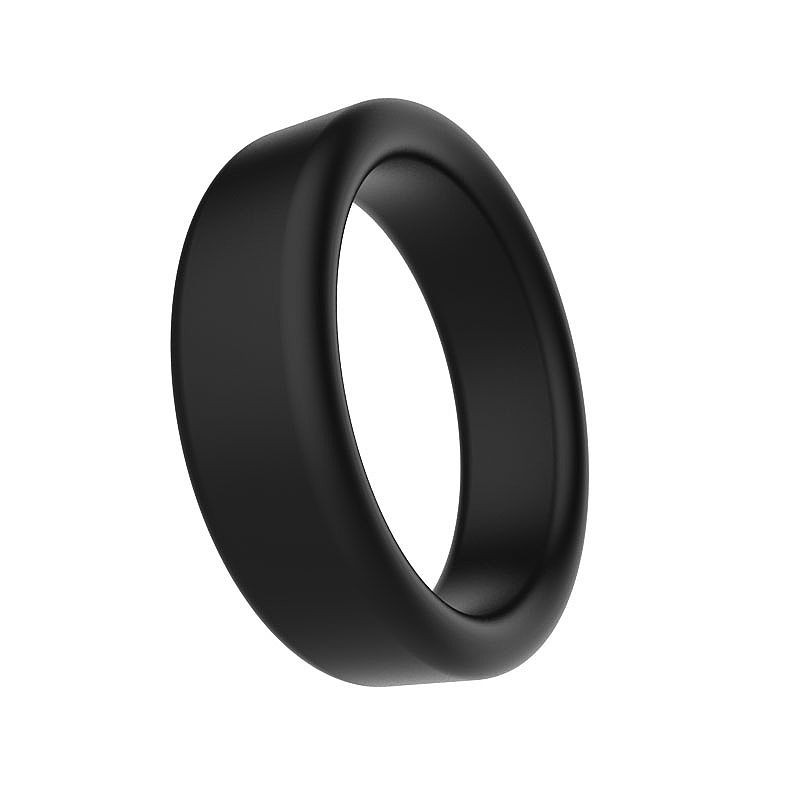 Anel Peniano em Silicone Preto - 3,5 x 4,3 cm - 3