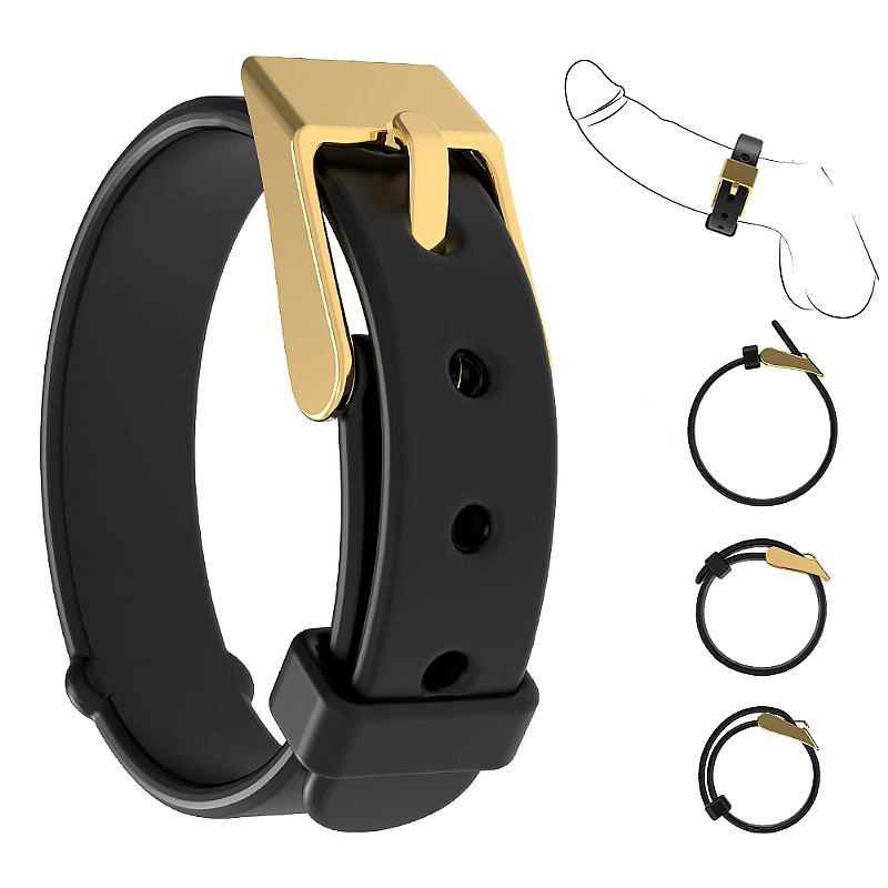 Anel Peniano em Silicone Soft Touch com Fivela Ajustável - Choker S-Hande | 16 x 1 cm - 4