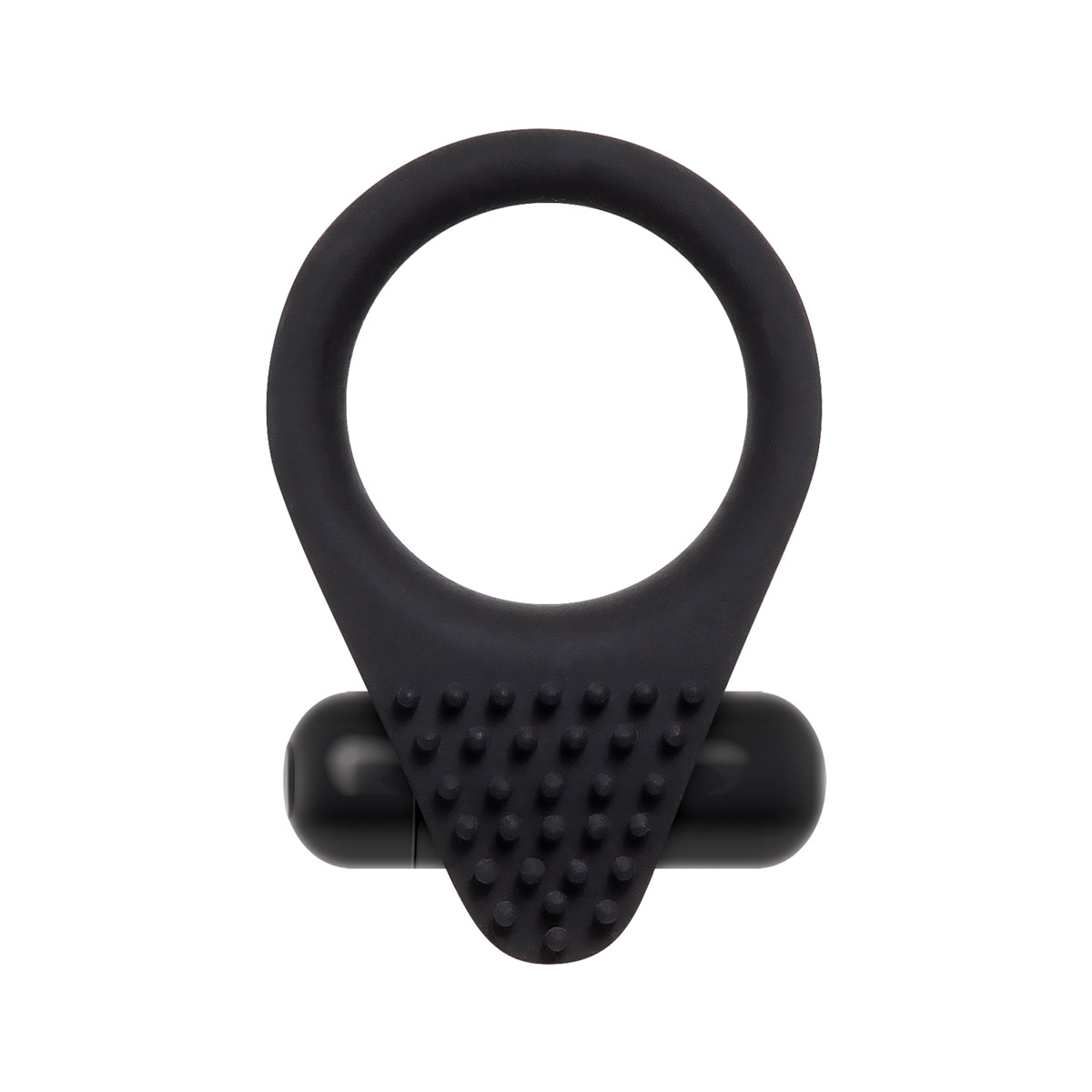 Anel Peniano em Silicone com Cápsula Vibratória de Vibração Única e Cerdas Massageadoras - Zero Tolerance Black Knight | 5,9 x 3,8 cm - 2