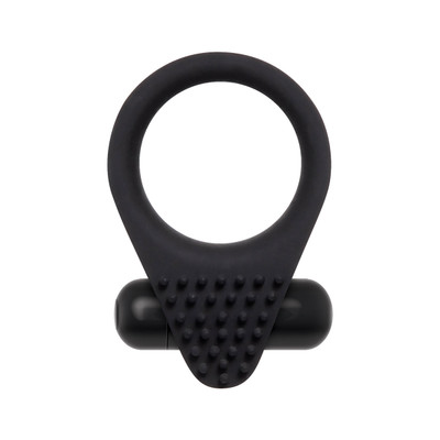 Foto 2 do produto Anel Peniano em Silicone com Cápsula Vibratória de Vibração Única e Cerdas Massageadoras - Zero Tolerance Black Knight | 5,9 x 3,8 cm