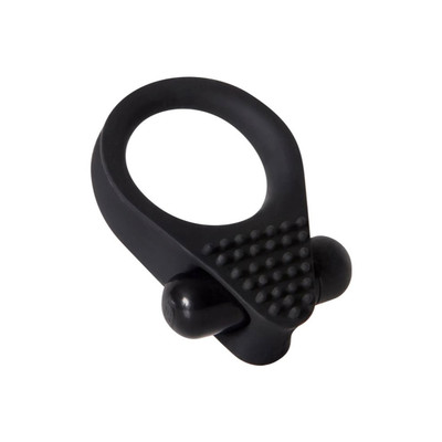 Foto 3 do produto Anel Peniano em Silicone com Cápsula Vibratória de Vibração Única e Cerdas Massageadoras - Zero Tolerance Black Knight | 5,9 x 3,8 cm