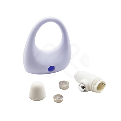Foto 4 do produto Anel Peniano em Silicone com Vibração Única - Zero Tolerance White Light Ning | 5,2 x 4,6 cm