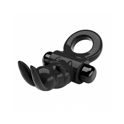 Foto 2 do produto Anel Peniano em TPR com 10 Modos de Vibração e Estimulador de Clitóris em Forma de Coelho - Exciting Ring | 11,1 x 6,2 cm