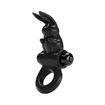 Foto 3 do produto Anel Peniano em TPR com 10 Modos de Vibração e Estimulador de Clitóris em Forma de Coelho - Exciting Ring | 11,1 x 6,2 cm