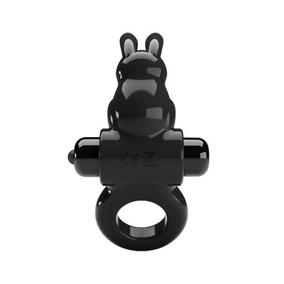 Foto 4 do produto Anel Peniano em TPR com 10 Modos de Vibração e Estimulador de Clitóris em Forma de Coelho - Exciting Ring | 11,1 x 6,2 cm