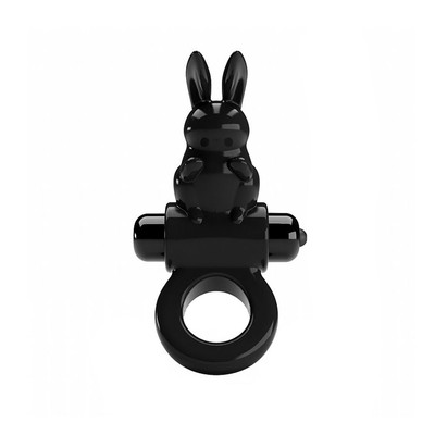 Foto 5 do produto Anel Peniano em TPR com 10 Modos de Vibração e Estimulador de Clitóris em Forma de Coelho - Exciting Ring | 11,1 x 6,2 cm