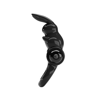 Foto 6 do produto Anel Peniano em TPR com 10 Modos de Vibração e Estimulador de Clitóris em Forma de Coelho - Exciting Ring | 11,1 x 6,2 cm