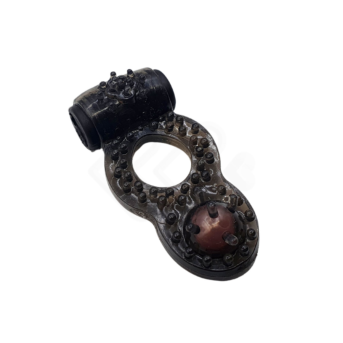 Anel Peniano com Mini Cápsula Vibratória, Estimulador de Clítoris, Cerdas e Pérola | Disponível em 5 Cores - 2