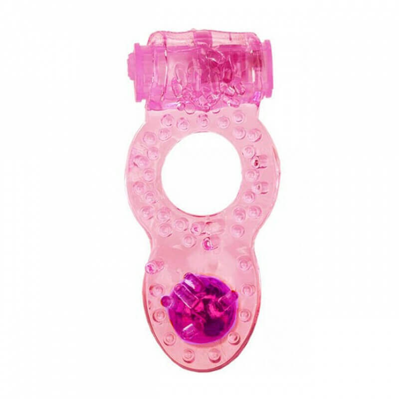 Anel Peniano com Mini Cápsula Vibratória, Estimulador de Clítoris, Cerdas e Pérola | Disponível em 5 Cores - 6