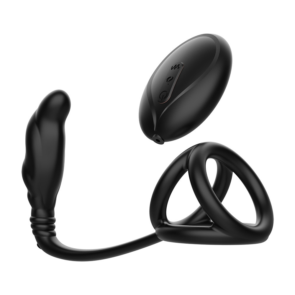 Anel para Pênis e Escroto Recarregável com Estimulador de Próstata e 10 Níveis de Vibração - FeiQu Kevin - 2