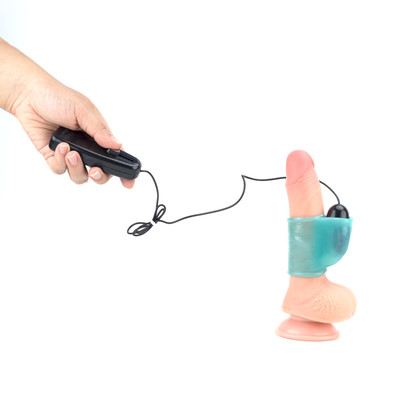 Anel Vibrador Peniano com Controle Remoto com Fio e Multivelocidade - Peridell | 7,2 x 4,9 cm