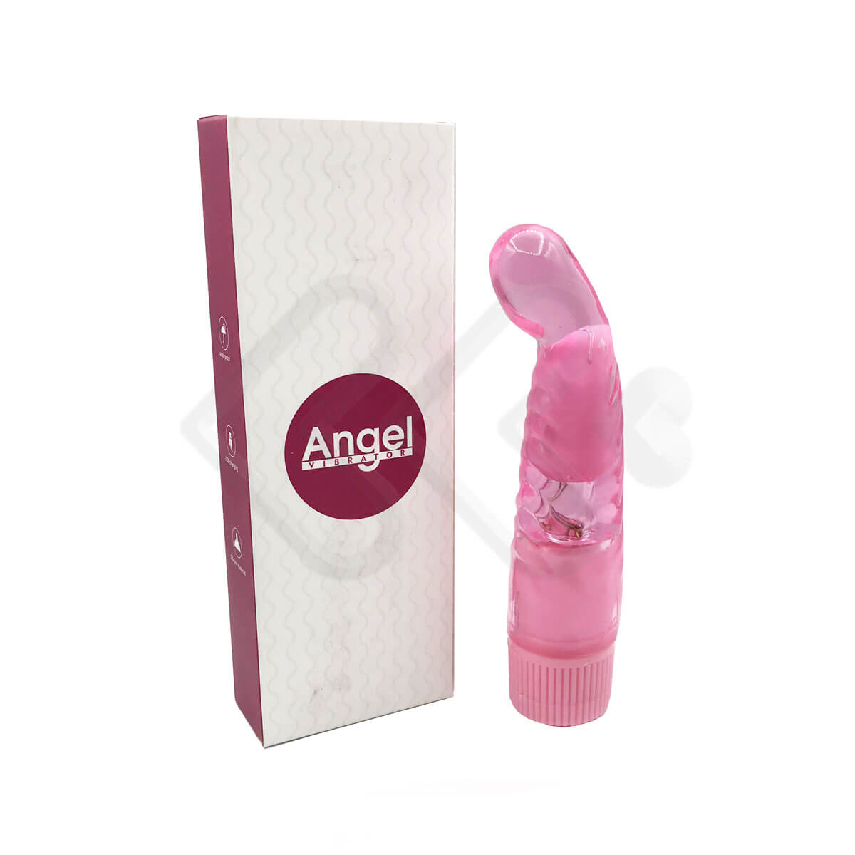 Vibrador Estimulador de Ponto G em Silicone Translúcido com Vibração Multivelocidade - Angel Vibrator - 15,2 x 4 cm - 1