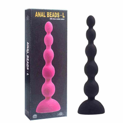 Aphrodisia Anal Beads - Bolinha Tailandesa em Silicone com Tamanho Gradativo e 10 Modos de Vibrações Silenciosas - 21,5 x 3,3 cm