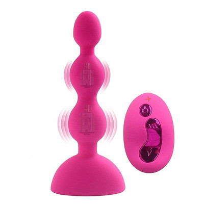Foto 2 do produto Aphrodisia Anal Beads-S - Plug Anal Escalonado com 10 Níveis de Vibração e Controle sem Fio | Cor: Pink