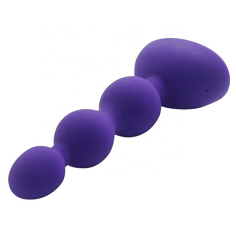 Aphrodisia Anal Beads-S - Plug Anal Escalonado Recarregável com 10 Níveis de Vibração | Cor: Roxo - 2