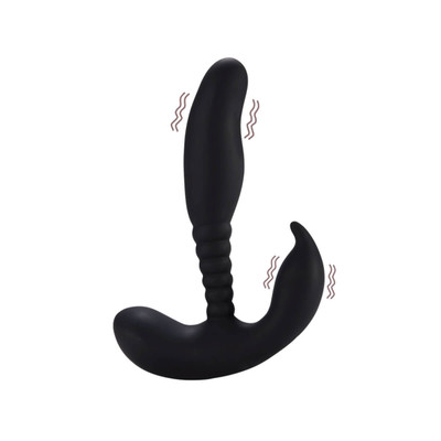 Foto 4 do produto Aphrodisia Anal Pleasure Dual Vibrating Prostate - Estimulador Massageador de Próstata e Períneo com 10 Modos de Vibração e Carregamento via USB - 11 x 2,4 cm