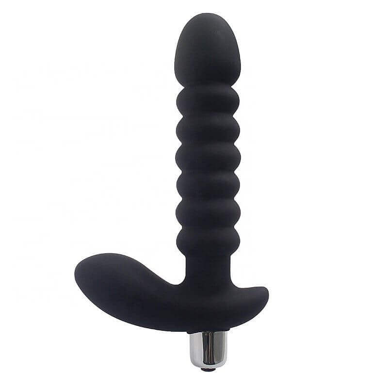 Aphrodisia Anal Pleasure - Plug Anal Escalonado com 10 Níveis de Vibração | Cor: Preto - 2