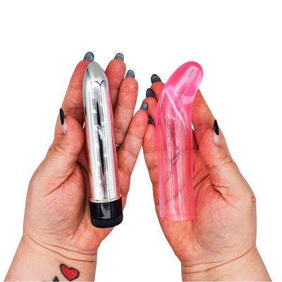 Foto 7 do produto Kit com Capa Peniana Extensora e Vibrador Personal com Vibração Multivelocidade - Aphrodisia Charm G Vibe | 13 x 3 cm | Disponível em 3 Cores