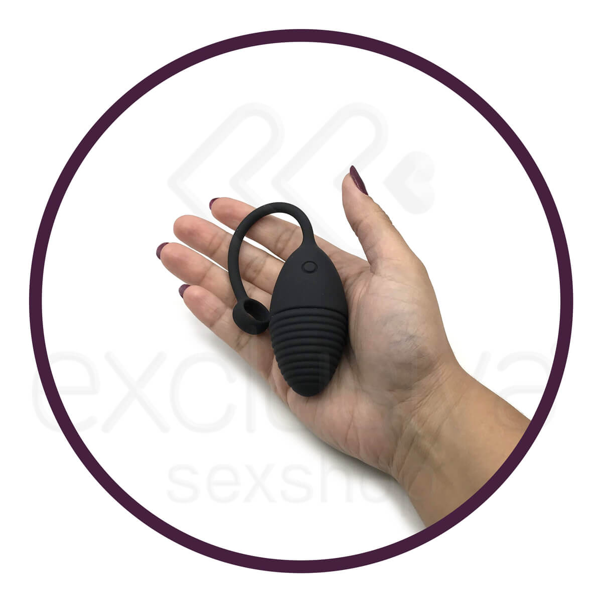 Aphrodisia Dancing Fairy Egg - Cápsula Vibratória Recarregável Aveludada com 10 Modos de Vibração 18 x 3,5 cm | Cor: Preto - 3