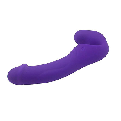 Foto 6 do produto Vibrador com Penetrador para Ponto G em Silicone Aveludado e 10 Modos de Vibração - Aphrodisia Double Rider | 22 x 3,8 cm | Disponível em 2 Cores