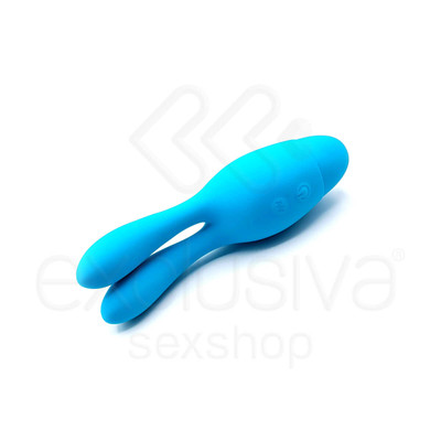Foto 3 do produto Aphrodisia Indulgence Dream Bunny - Estimulador de Clítoris com Orelhas flexíveis e 10 Modos de Vibrações | Cor: Azul