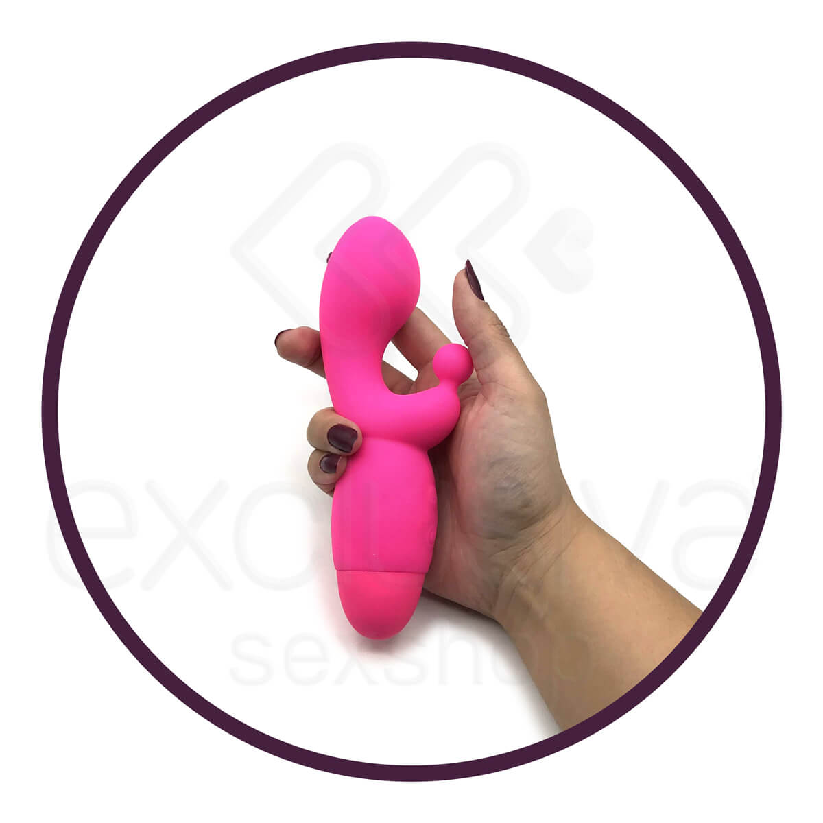 Aphrodisia Indulgence G Kiss - Vibrador Estimulador de Ponto G com 10 Níveis de Vibração | Cor: Rosa - 4