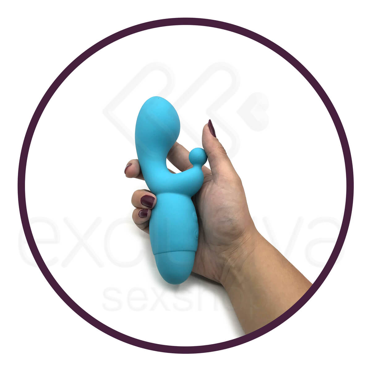 Aphrodisia Indulgence G Kiss - Vibrador Estimulador de Ponto G com 10 Níveis de Vibração | Cor: Azul - 3