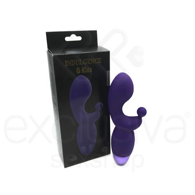 Foto 1 do produto Aphrodisia Indulgence G Kiss - Vibrador Estimulador de Ponto G Recarregável com 10 Níveis de Vibração | Cor: Roxo