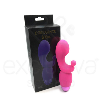Foto 1 do produto Aphrodisia Indulgence G Kiss - Vibrador Estimulador de Ponto G Recarregável com 10 Níveis de Vibração | Cor: Rosa