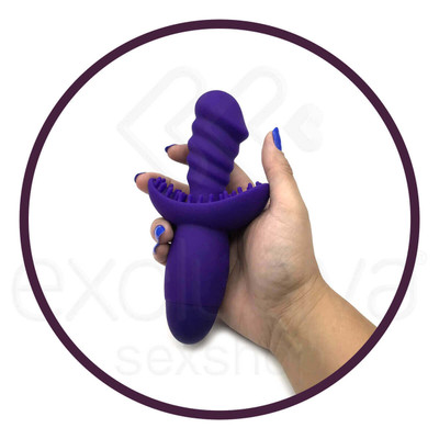 Foto 12 do produto Vibrador Estimulador de Ponto G e Clítoris com 10 Modos de Vibração - Aphrodisia Indulgence Wild Ride | Disponível em 3 Cores