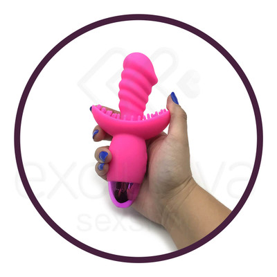 Foto 4 do produto Aphrodisia Indulgence Wild Ride - Vibrador Estimulador de Ponto G e Clítoris Recarregável com 10 Modos de Vibração | Cor: Rosa